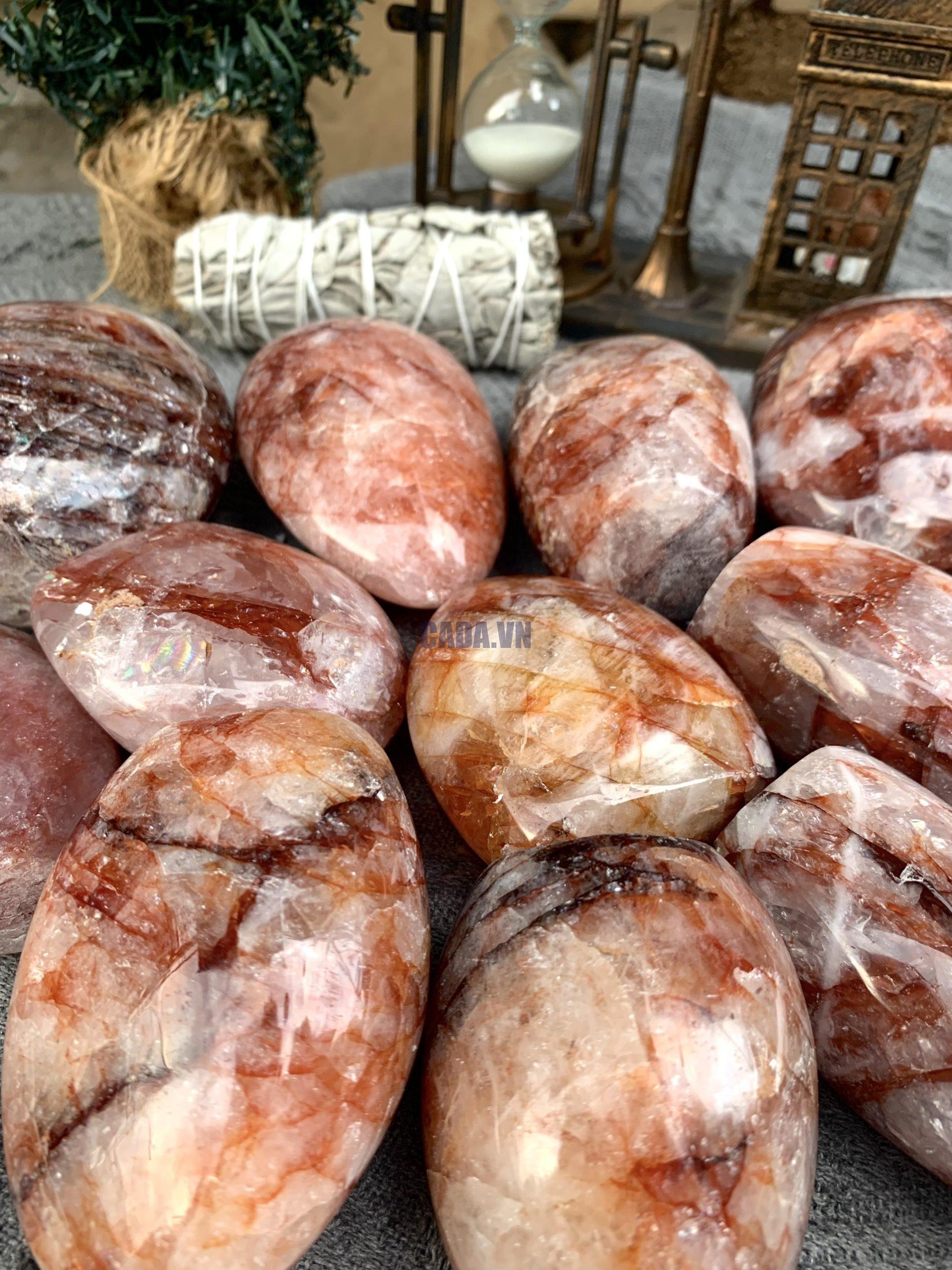 Đá Cảnh Fire Quartz - Thạch anh lửa