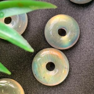Đồng Điếu Labradorite - Labradorite Donut Pendant