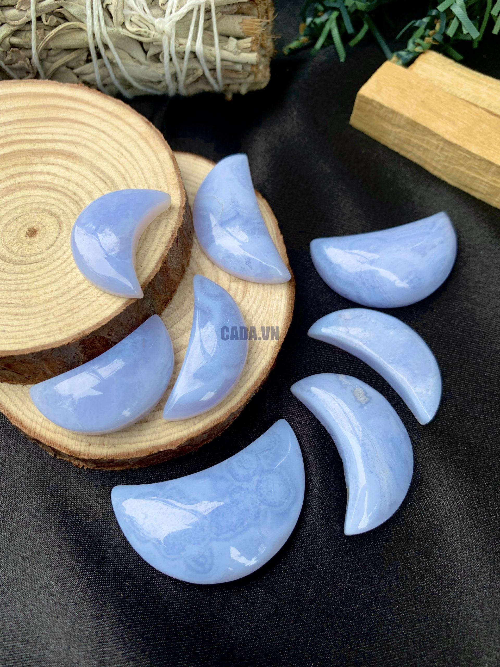 Mặt trăng Blue Lace Agate | CADA DECOR