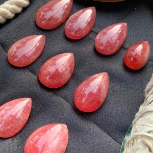 Giọt Nước Đá Đào Hoa - Rhodochrosite Water Drop