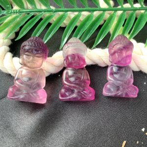 Tượng Phật Fluorite Mini - Mini Fluorite Buddha Statue