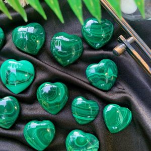 Trái Tim Đá Lông công - Malachite Heart