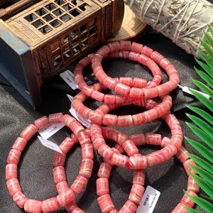 Vòng Tay Đào hoa - Rhodochrosite Bracelet