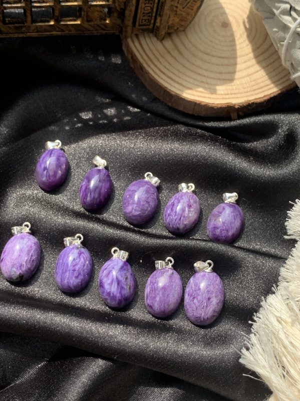 Mặt Dây Chuyền Đá Mắt Rồng - Charoite