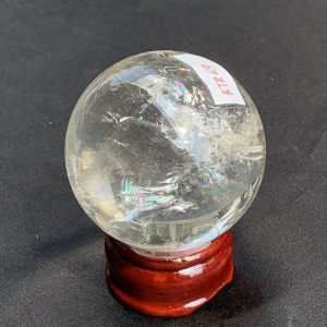 QUẢ CẦU THẠCH ANH TRẮNG (BTR69) ĐK: 5,987CM - KL: 288GRAM | CADA DECOR