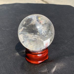 QUẢ CẦU THẠCH ANH TRẮNG (BTR80) ĐK: 6,051CM - KL: 304GRAM | CADA DECOR