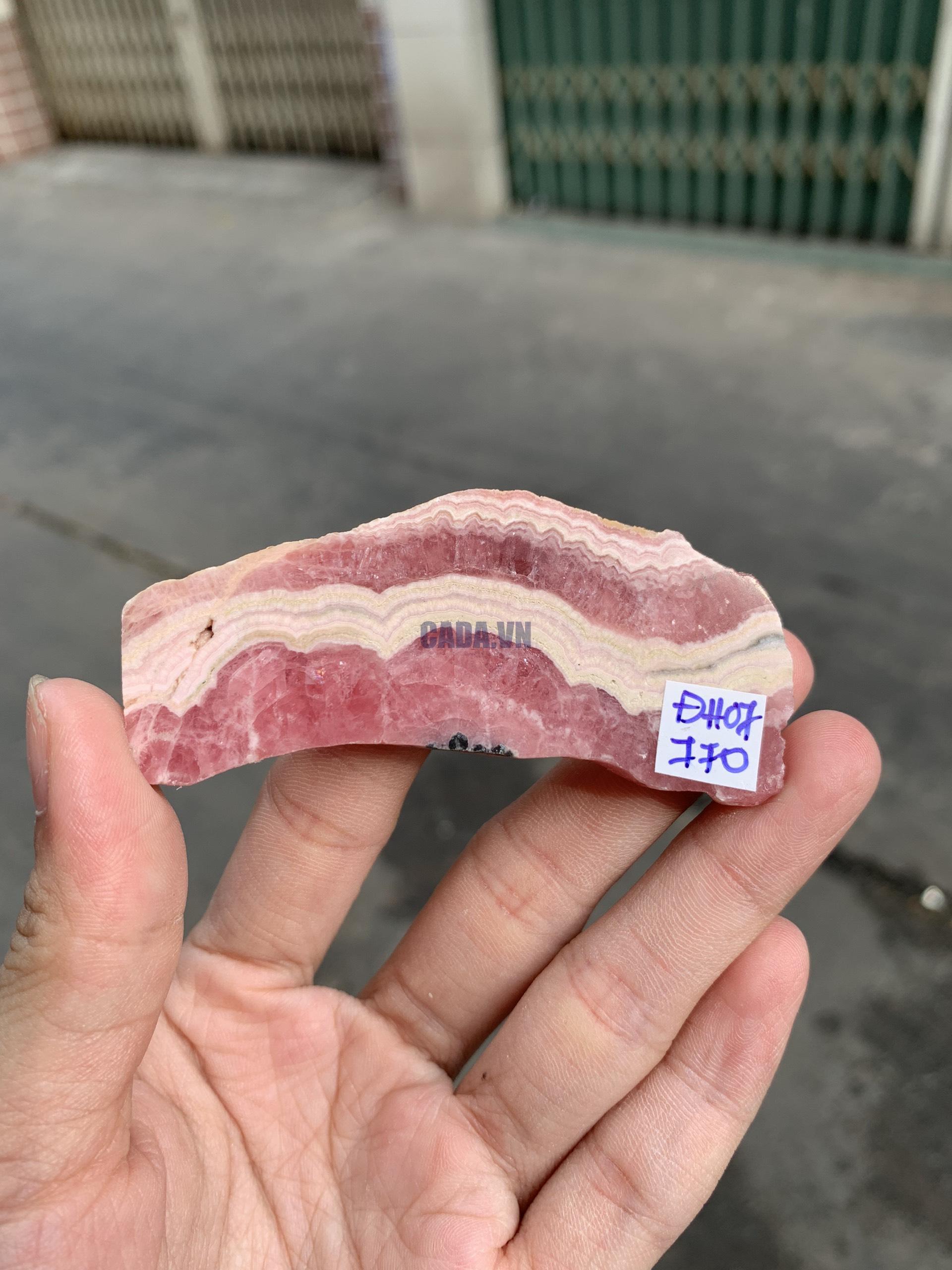 Đá Đào Hoa – Rhodochrosite (ĐH07), KT 2,8*7CM | CADA DECOR