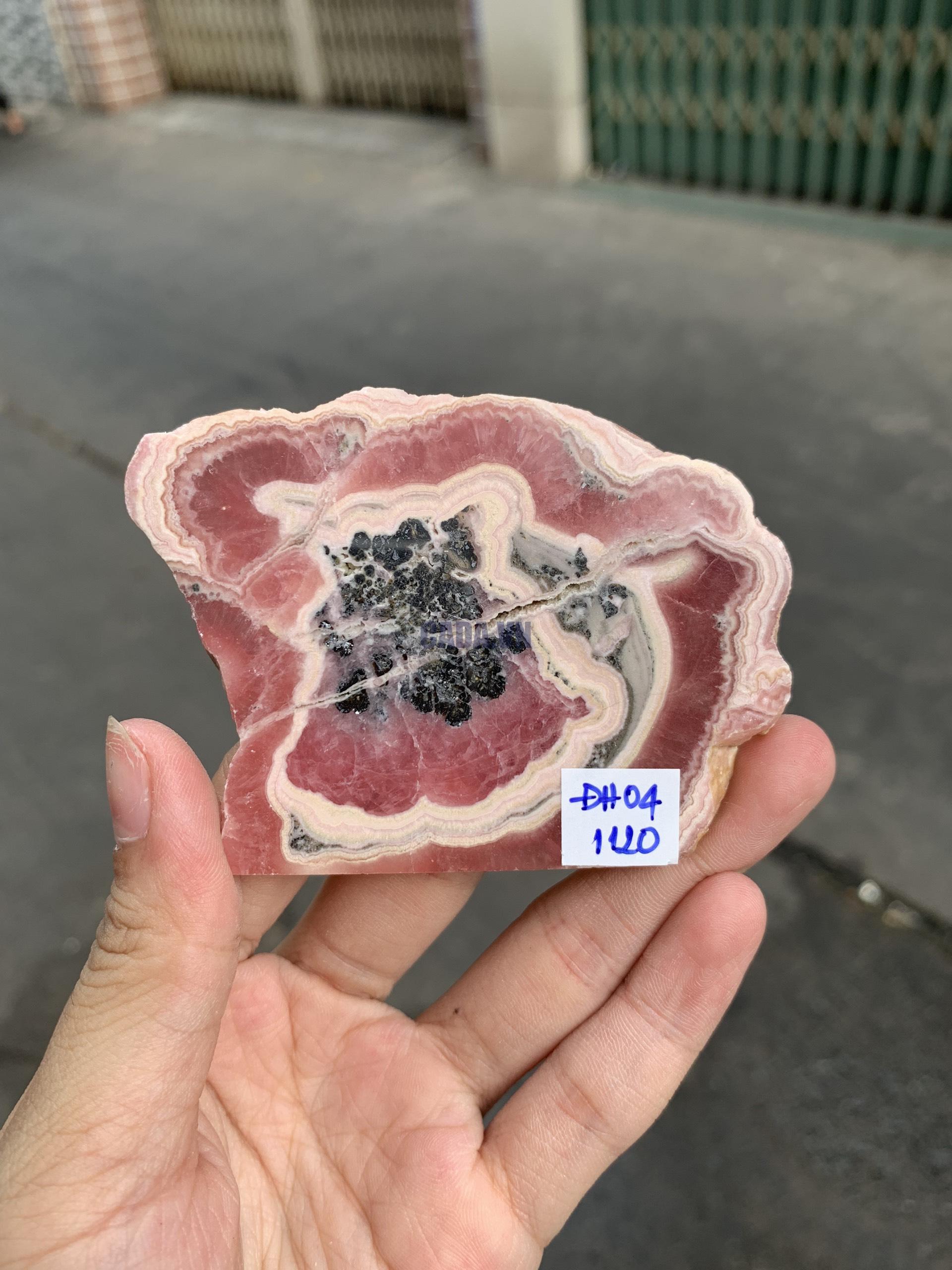 Đá Đào Hoa – Rhodochrosite (ĐH04), KT 5,5*7CM | CADA DECOR