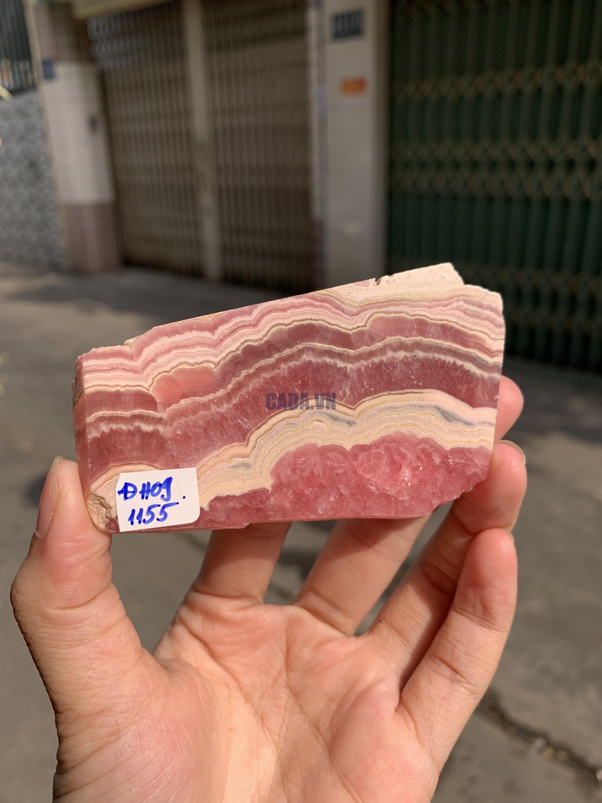  Đá Đào Hoa – Rhodochrosite (BH09), KT 4,8*8,2CM | CADA DECOR