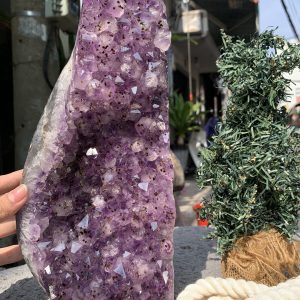 VỈ MẦM THẠCH ANH TÍM (VM10), KT: 17*13CM - KL: 5,5KG | CADA DECOR