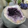 Túi Tiền – Ổ Tụ Tài Thạch Anh Tím – Amethyst (TAT45), KT: 10,5x11x20CM, KL : 4,525kg