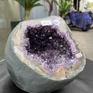 Túi Tiền – Ổ Tụ Tài Thạch Anh Tím – Amethyst (TAT45), KT: 10,5x11x20CM, KL : 4,525kg