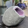Túi Tiền – Ổ Tụ Tài Thạch Anh Tím – Amethyst (TAT46), KT: 11x9x18CM, KL : 3,235kg