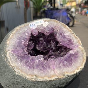 Túi Tiền – Ổ Tụ Tài Thạch Anh Tím – Amethyst (TAT47), KT: 13x11x16CM, KL : 3,45kg