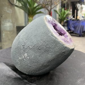 Túi Tiền – Ổ Tụ Tài Thạch Anh Tím – Amethyst (TAT47), KT: 13x11x16CM, KL : 3,45kg