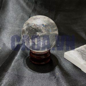 QUẢ CẦU THẠCH ANH TRẮNG (BTR76) ĐK: 6,465CM - KL: 364GRAM | CADA DECOR