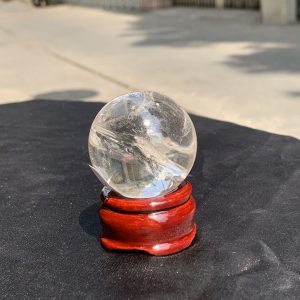 QUẢ CẦU THẠCH ANH TRẮNG (BTR70) ĐK: 4,459CM - KL: 118GRAM | CADA DECOR