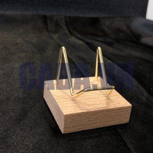 Đế gỗ vuông + kim loại 3cm | CADA DECOR