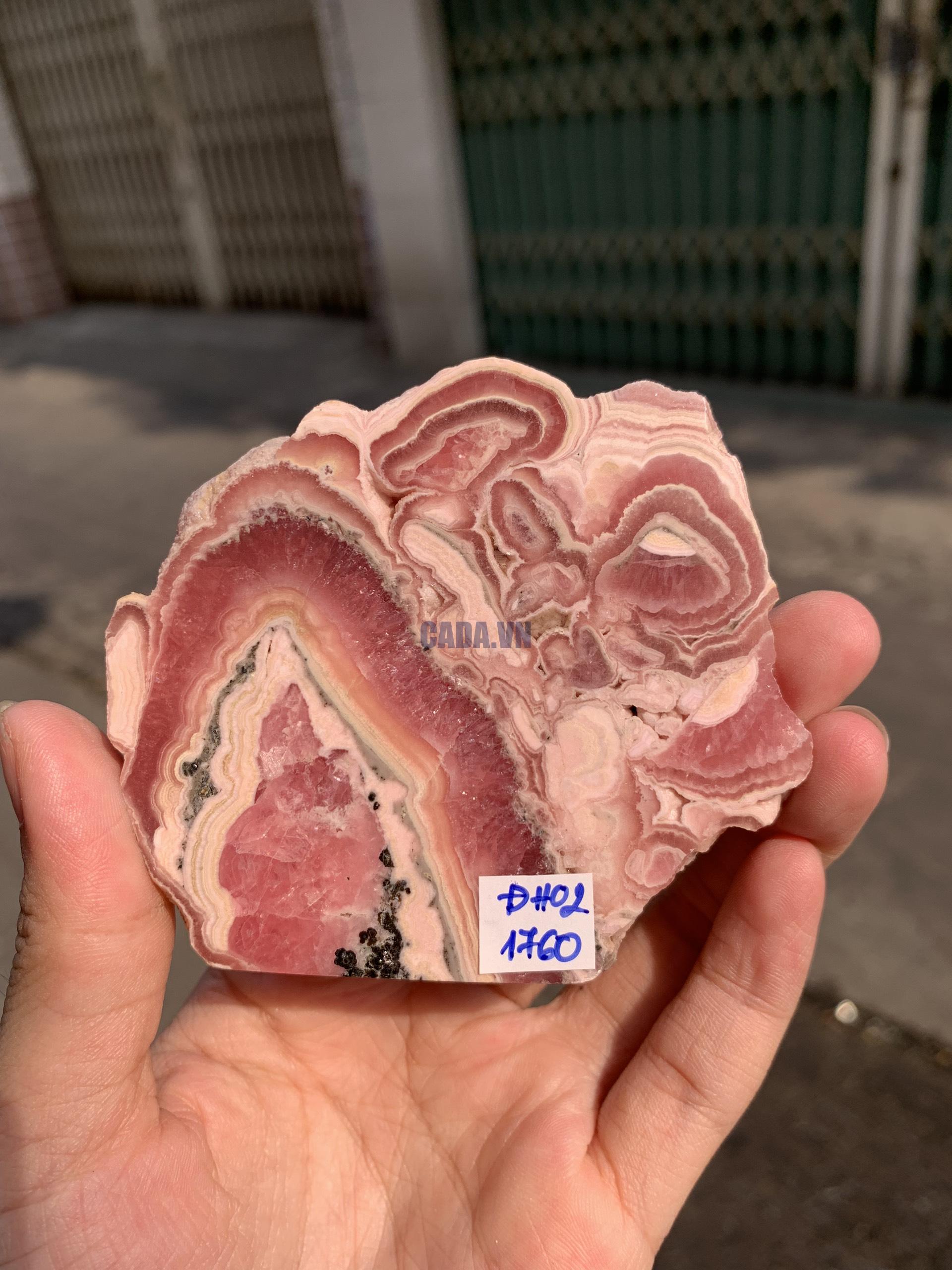 Đá Đào Hoa – Rhodochrosite (ĐH02), KT 7*8CM | CADA DECOR