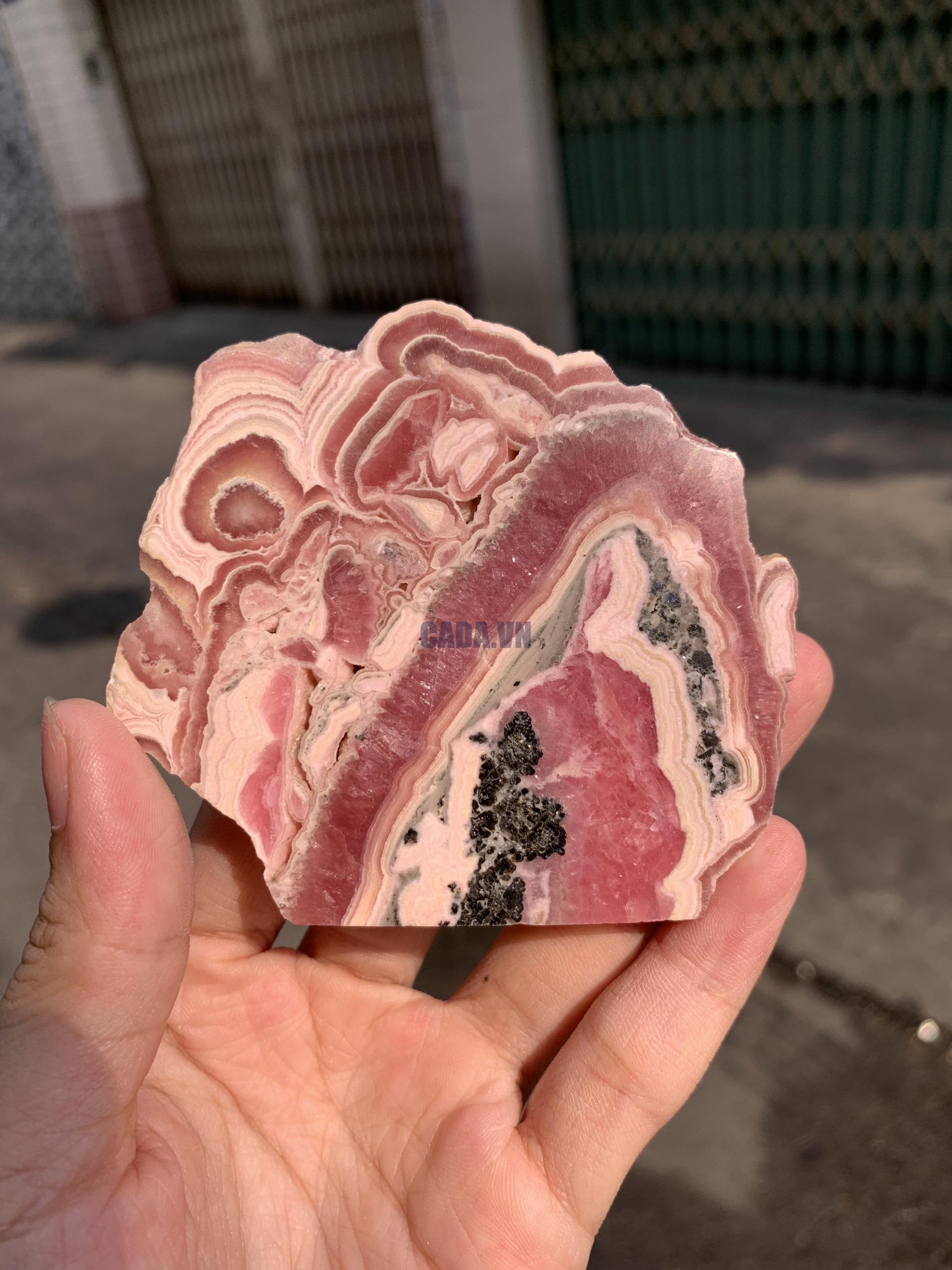Đá Đào Hoa – Rhodochrosite (ĐH02), KT 7*8CM | CADA DECOR