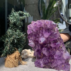VỈ MẦM THẠCH ANH TÍM (VM01), KT: 21*12CM - KL: 4,45KG | CADA DECOR