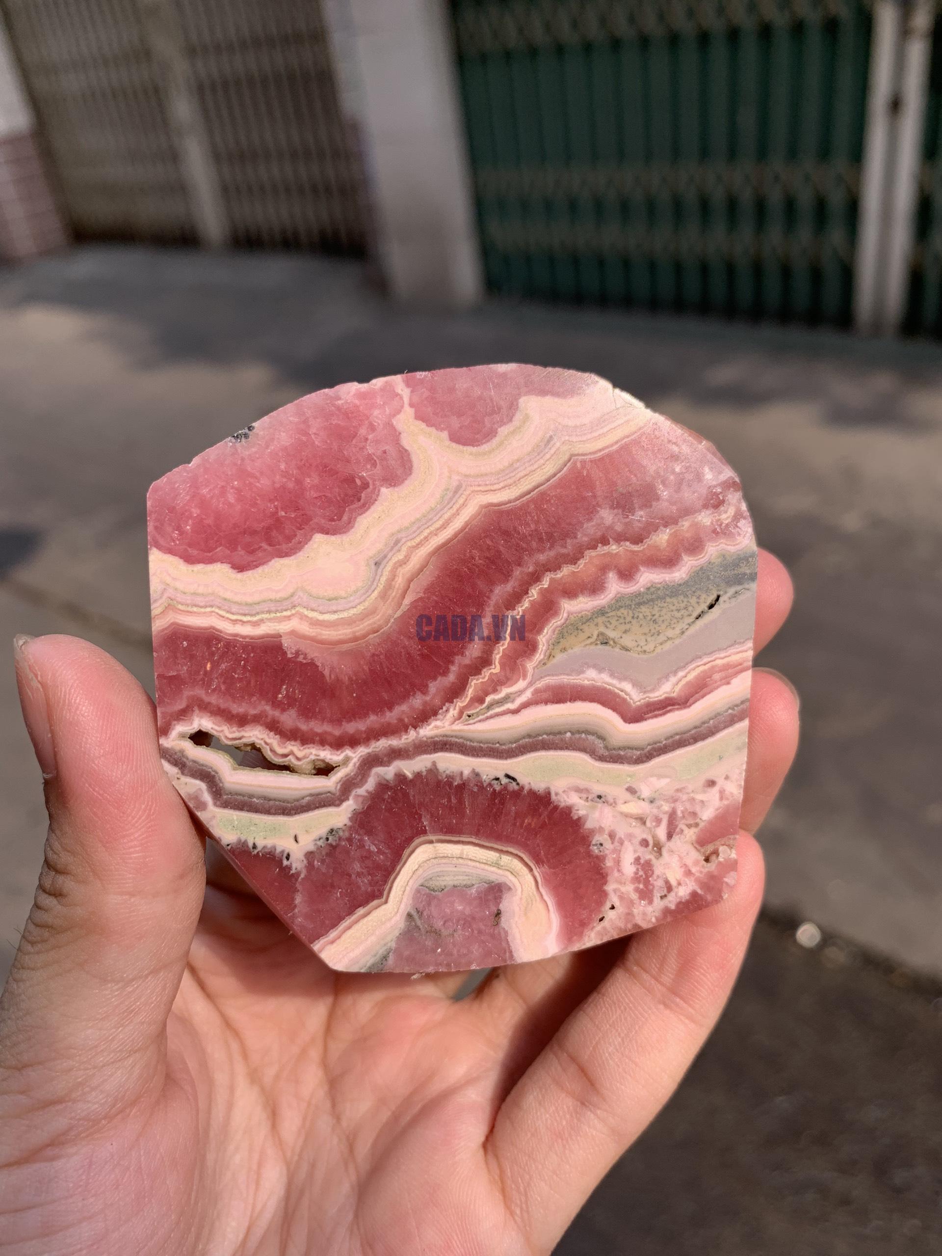 Đá Đào Hoa – Rhodochrosite (ĐH05), KT 6*6,2CM | CADA DECOR