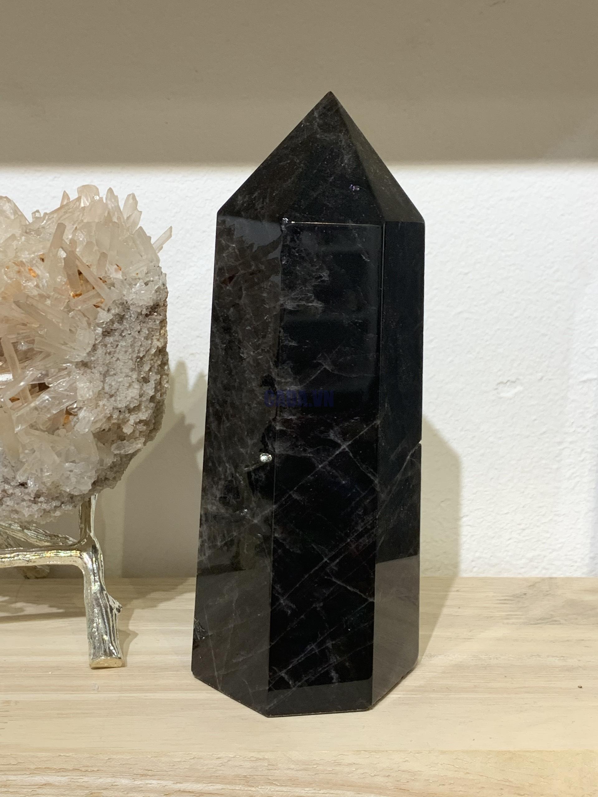 Trụ Thạch Anh Đen – Black Quartz Point (Morion) (TAĐ49) |CADA DECOR