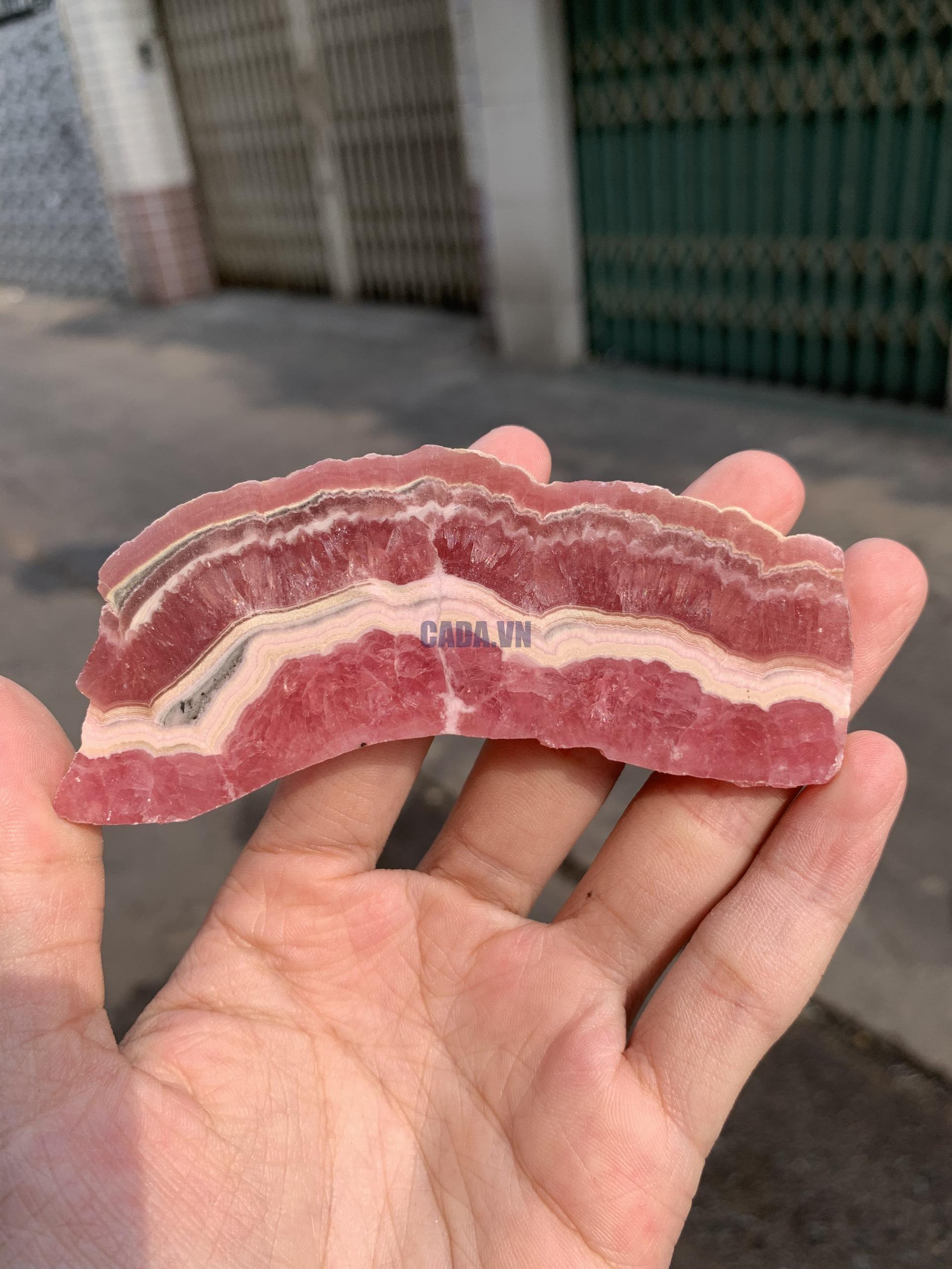 Đá Đào Hoa – Rhodochrosite (ĐH01), KT 3,5*9CM | CADA DECOR