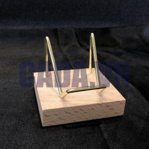 Đế gỗ vuông + kim loại 4cm | CADA DECOR