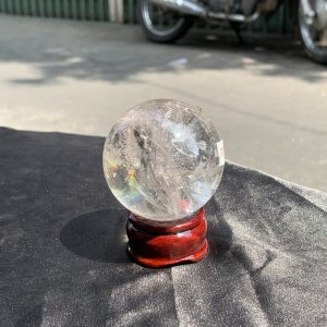 QUẢ CẦU THẠCH ANH TRẮNG (BTR67) ĐK: 5,892CM - KL: 274GRAM | CADA DECOR