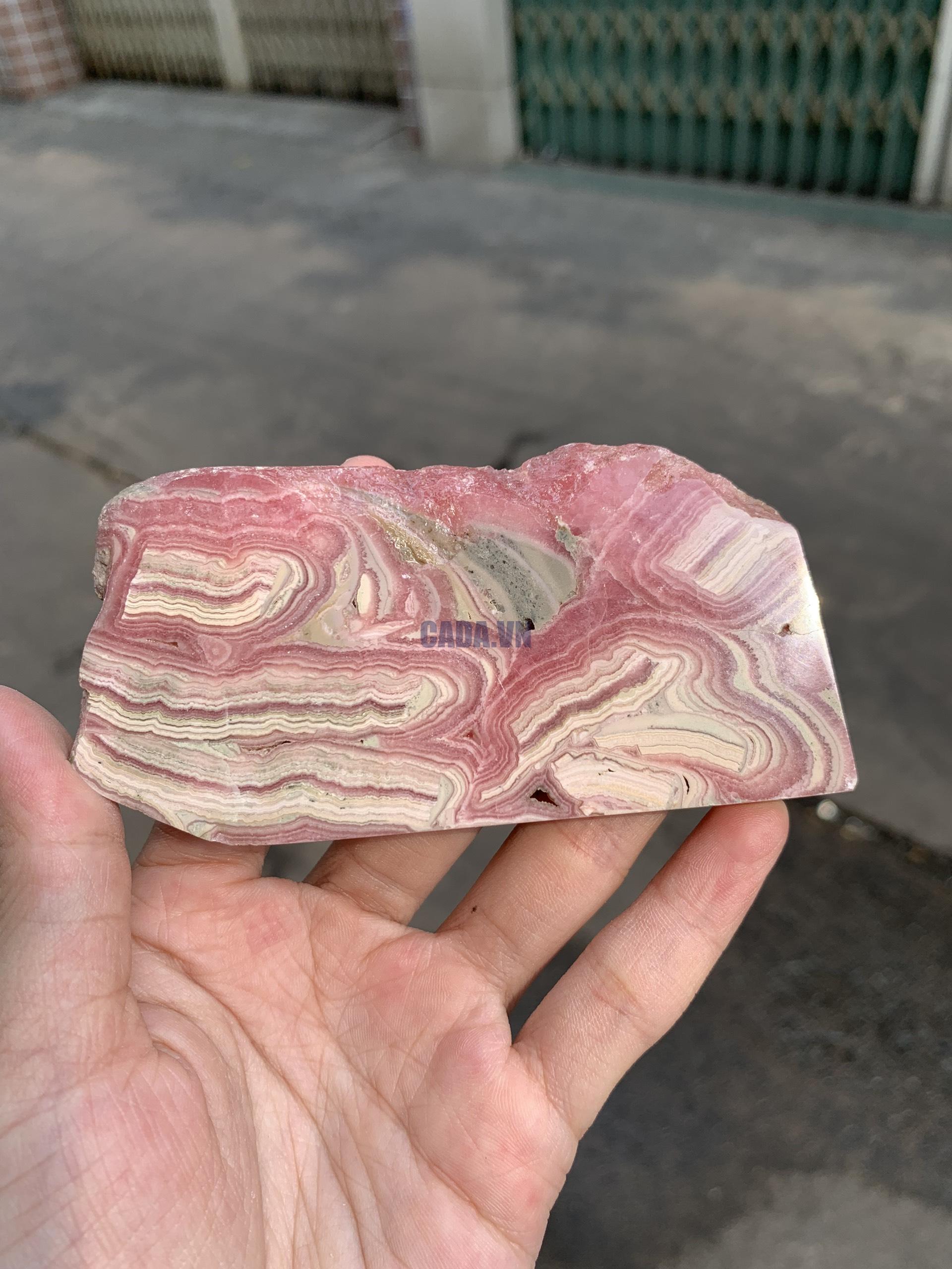 Đá Đào Hoa – Rhodochrosite (ĐH03), KT 5*10CM | CADA DECOR