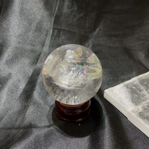 QUẢ CẦU THẠCH ANH TRẮNG (BTR78) ĐK: 6,051CM - KL: 306GRAM | CADA DECOR