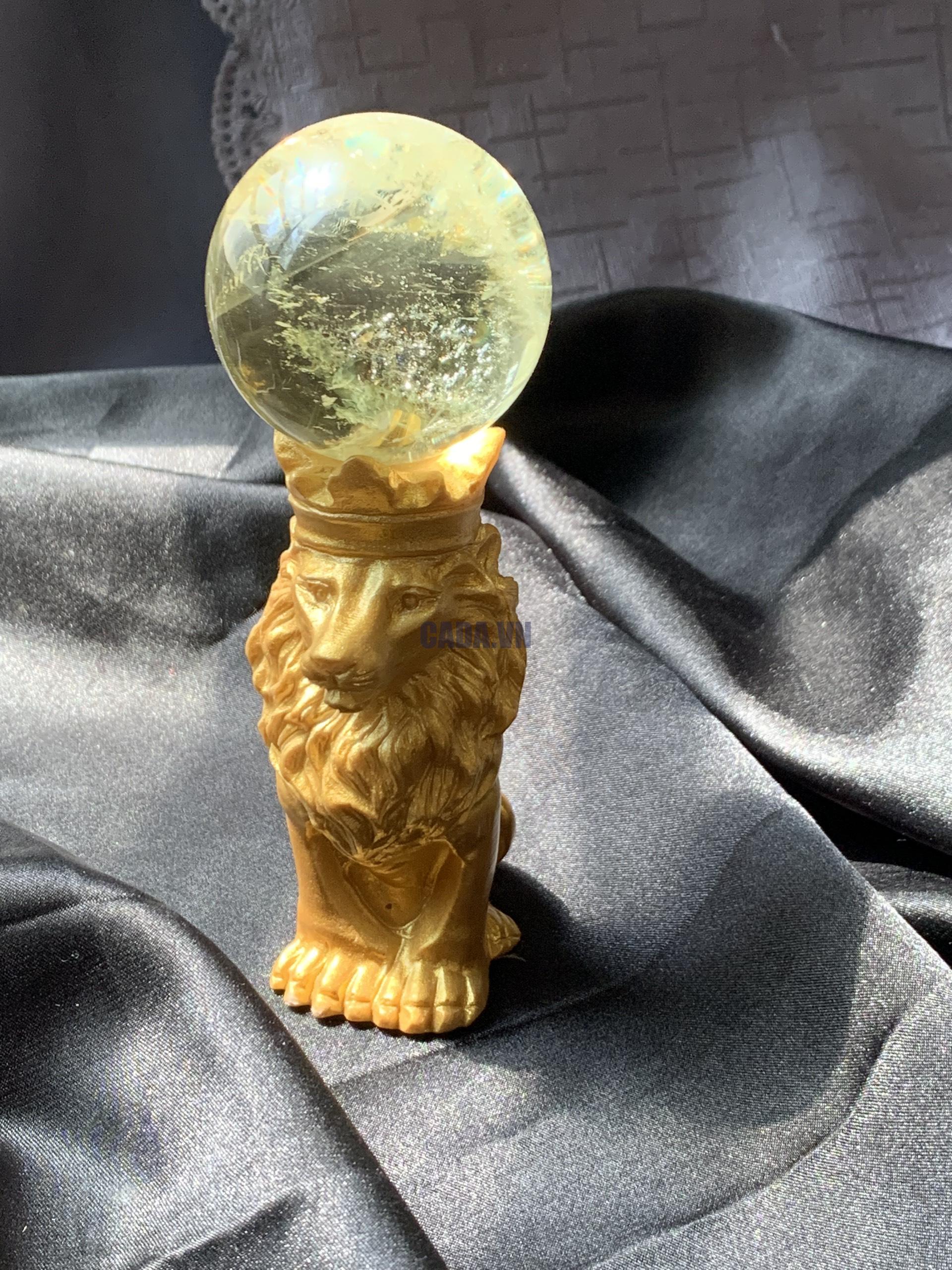 Đế sư tử trắng/vàng 3,2cm (cái) | CADA DECOR