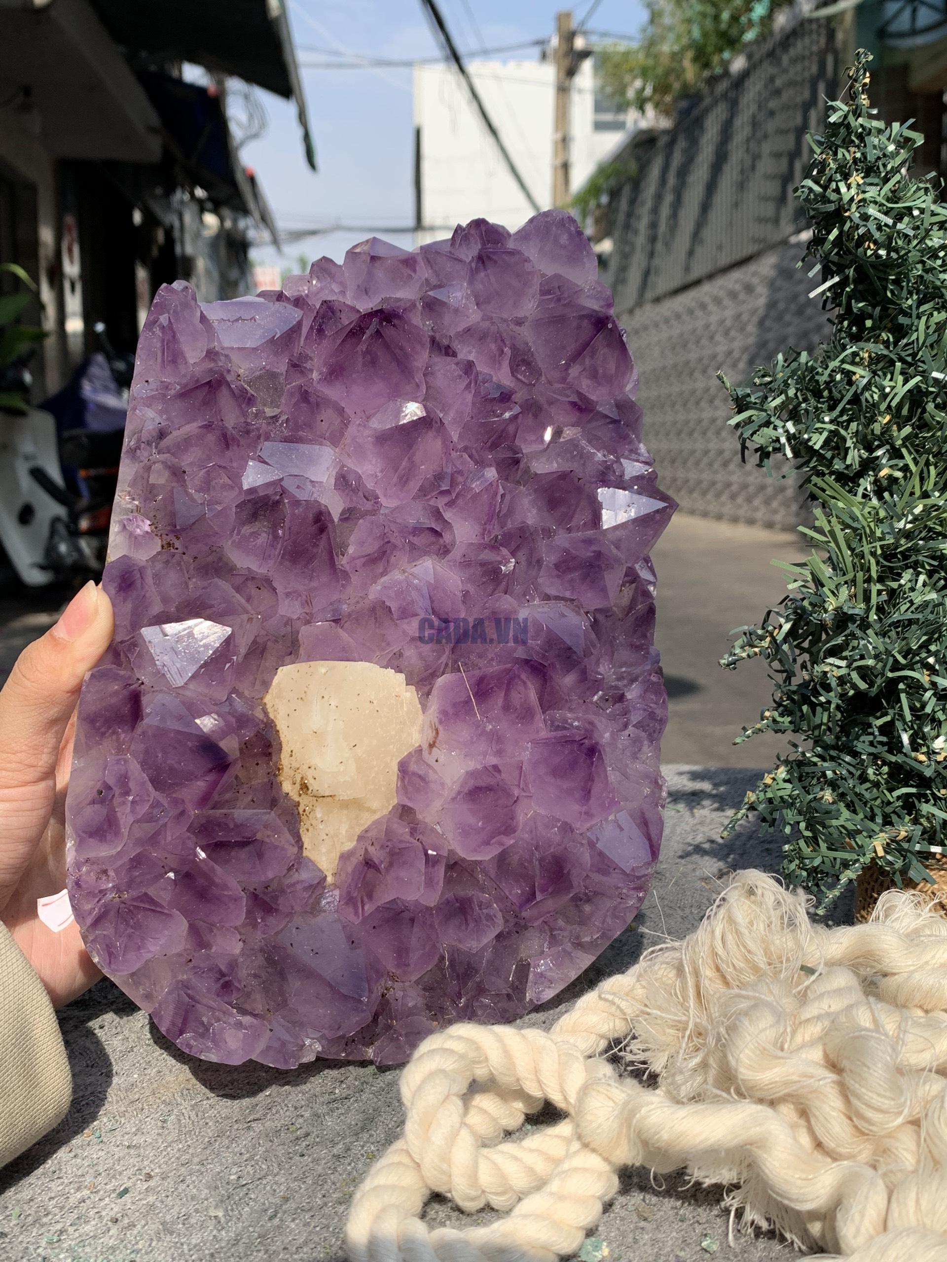 VỈ MẦM THẠCH ANH TÍM (VM16), KT: 22*16CM - KL: 5KG | CADA DECOR