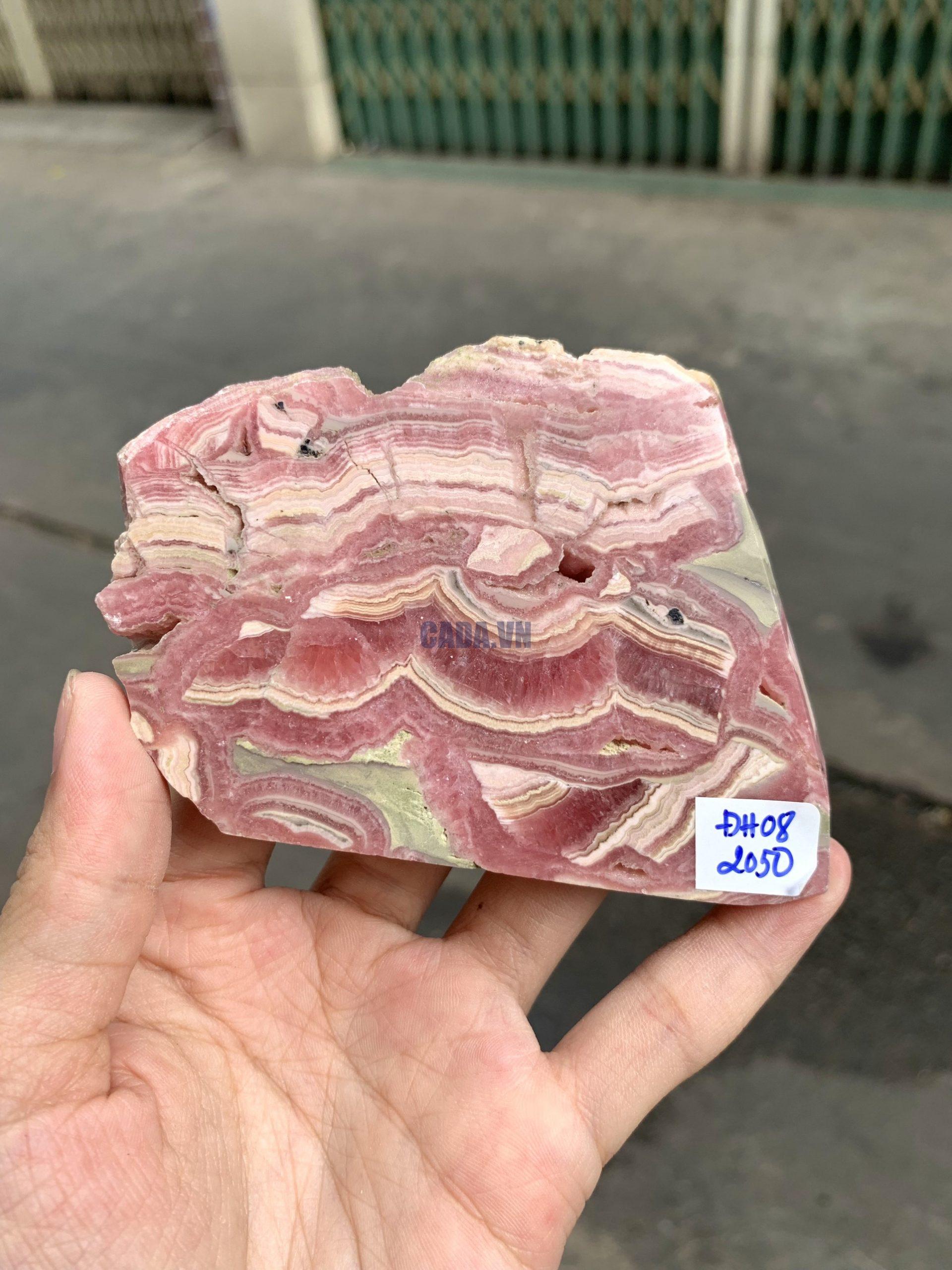 Đá Đào Hoa – Rhodochrosite (ĐH08), KT 7*9CM | CADA DECOR