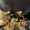 Đế gốc cây kim loại bạc/vàng | CADA DECOR