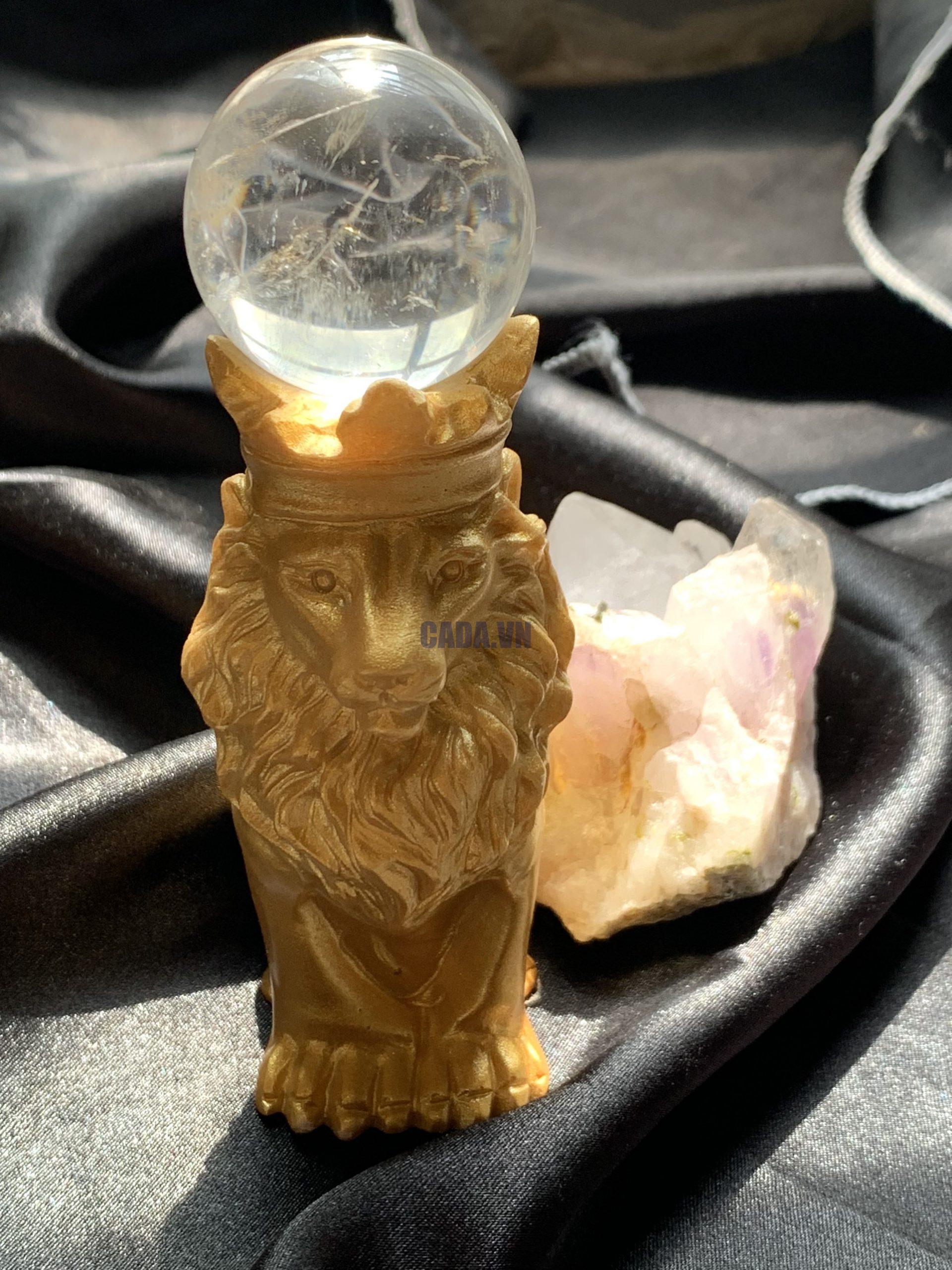 Đế sư tử trắng/vàng 3,2cm (cái) | CADA DECOR