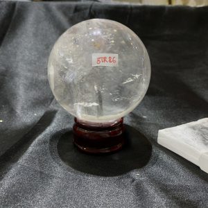 QUẢ CẦU THẠCH ANH TRẮNG (BTR86) ĐK: 7,484CM - KL: 572GRAM | CADA DECOR