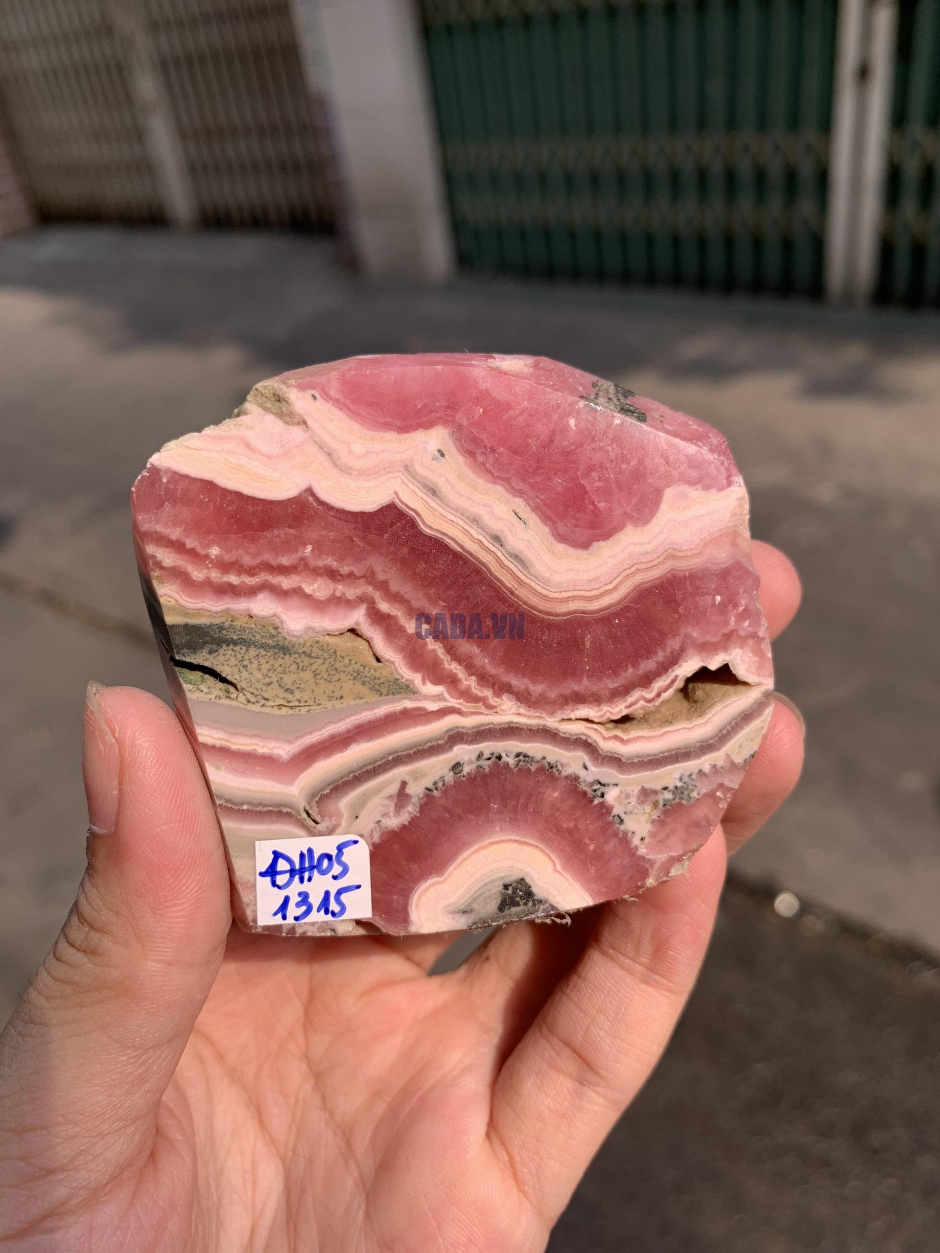 Đá Đào Hoa – Rhodochrosite (ĐH05), KT 6*6,2CM | CADA DECOR