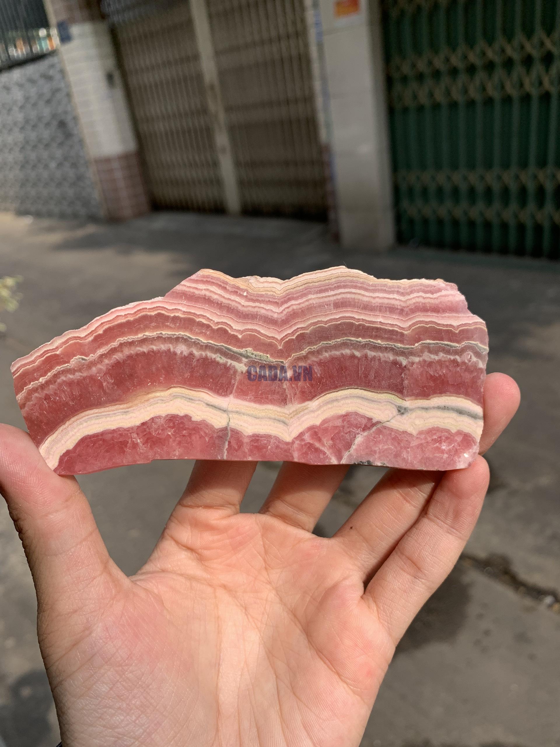 Đá Đào Hoa – Rhodochrosite (ĐH06), KT 4,8*11,4CM | CADA DECOR