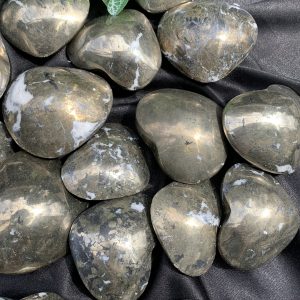 Trái tim đá vàng găm - Pyrite Heart | Đá trang trí, sưu tầm, healing | CADA DECOR