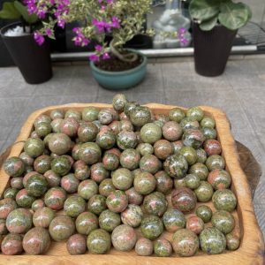 Bi cầu Unakite | Đá trang trí, sưu tầm, healing | CADA DECOR
