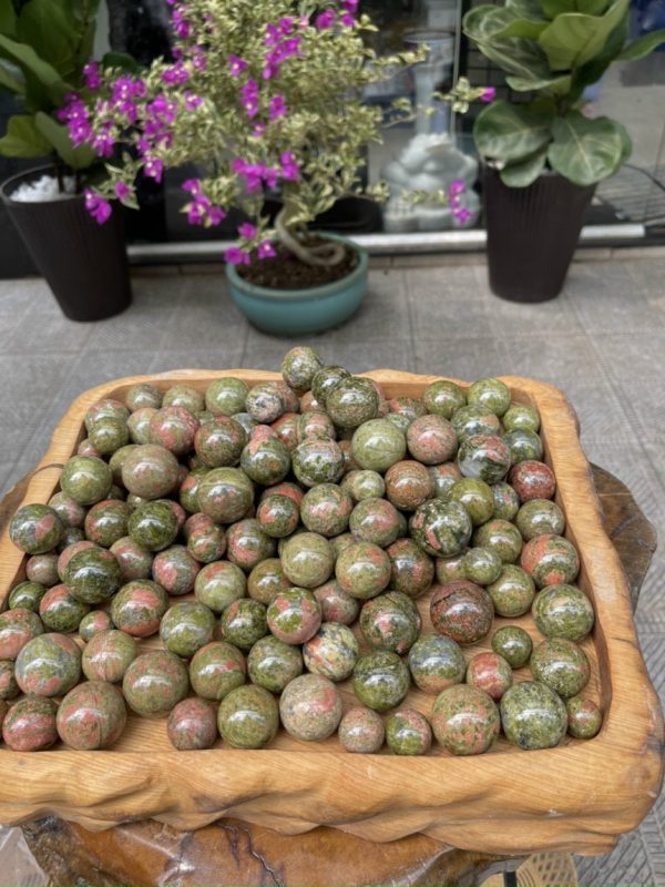 Bi cầu Unakite | Đá trang trí, sưu tầm, healing | CADA DECOR