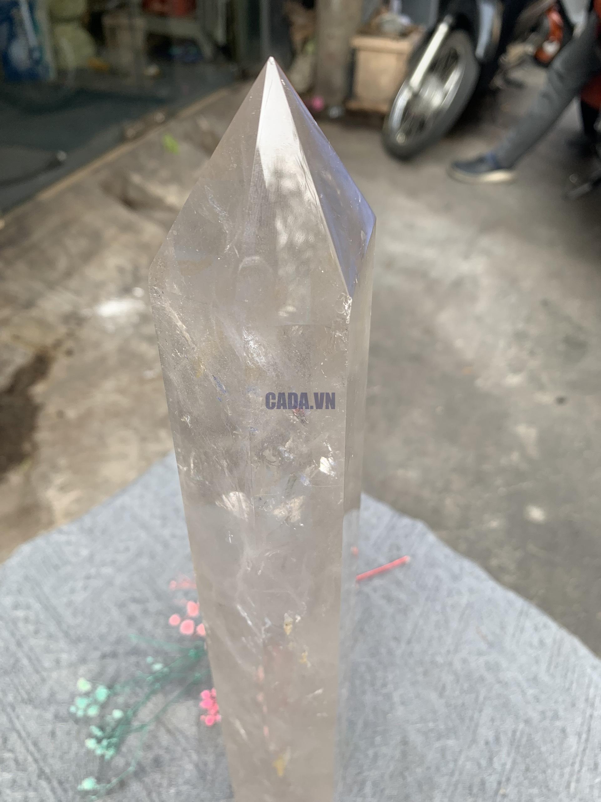 Trụ Thạch Anh Trắng trong – Clear Quartz Point, KL: 2,976KG (TTT206)