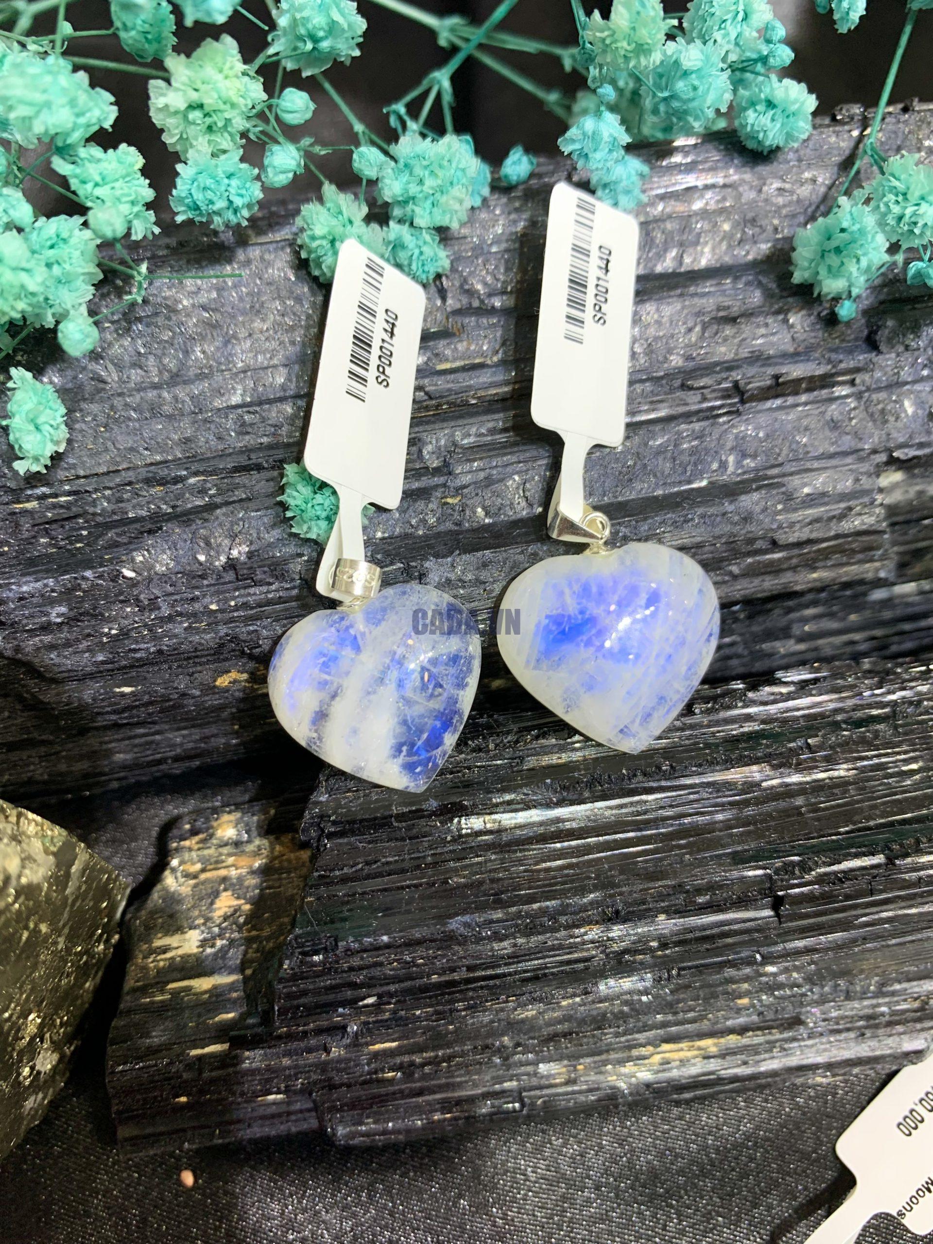 Mặt Trái tim Moonstone | Đá trang trí, sưu tầm, healing | CADA DECOR