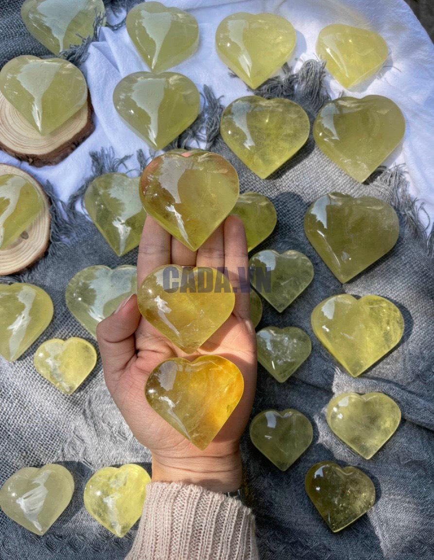 Citrine Heart | Đá trang trí, sưu tầm, healing | CADA DECOR