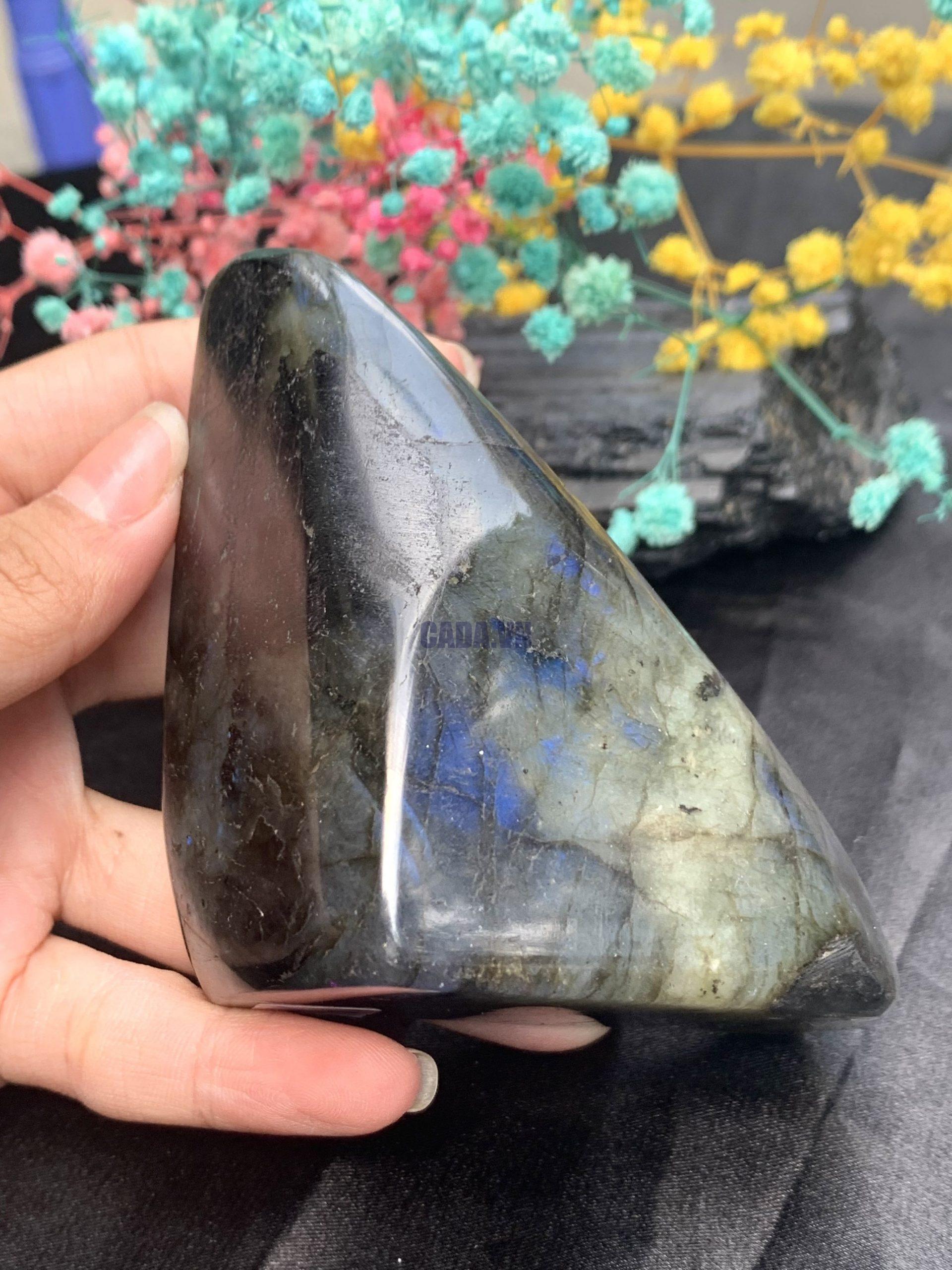 ĐÁ XÀ CỪ – HẮC NGUYỆT QUANG – Labradorite (XC188) – KL: 0,334KG