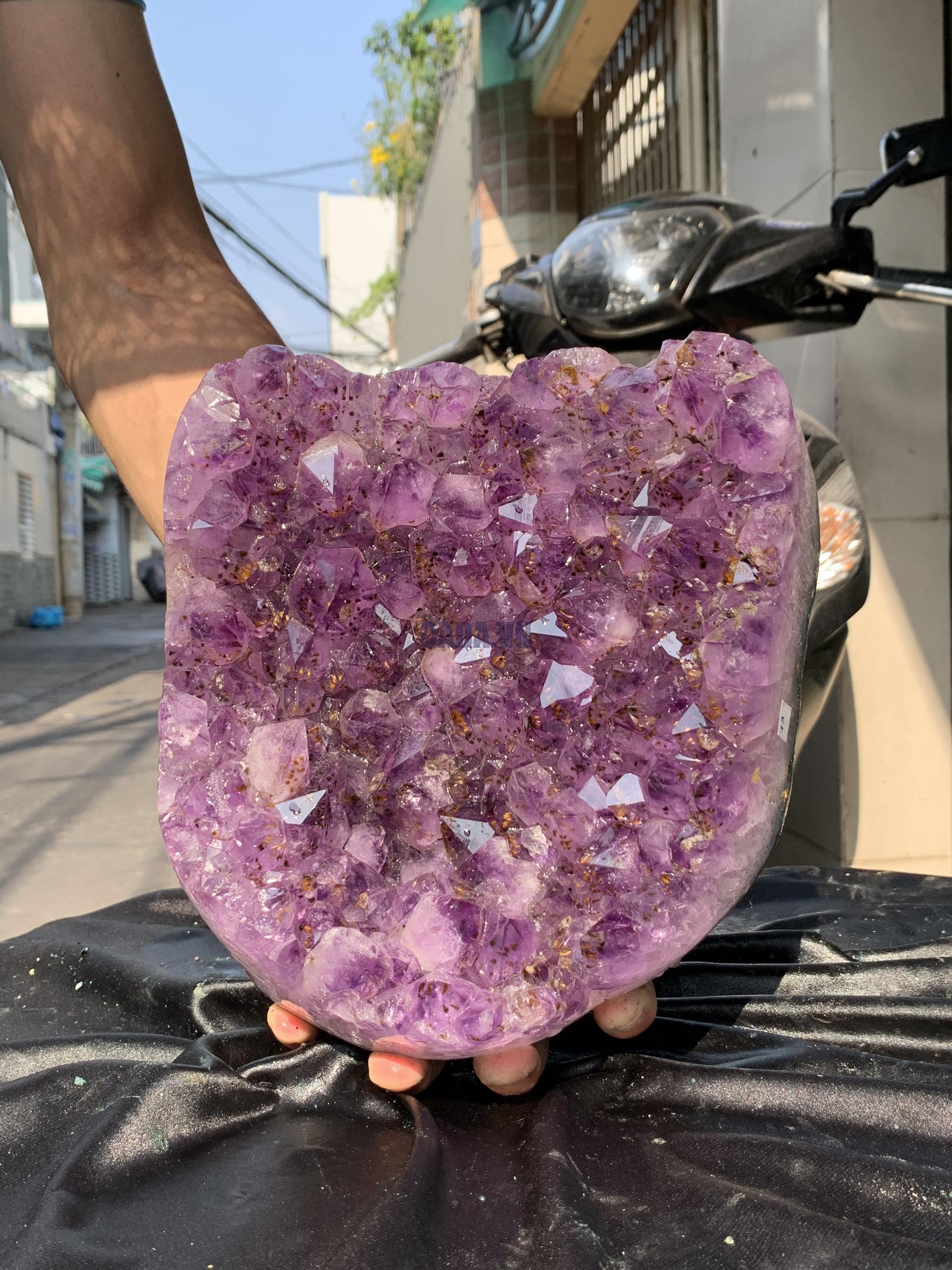 VỈ MẦM THẠCH ANH TÍM (VM19), KT: 21*20CM - KL: 6,1KG | CADA DECOR