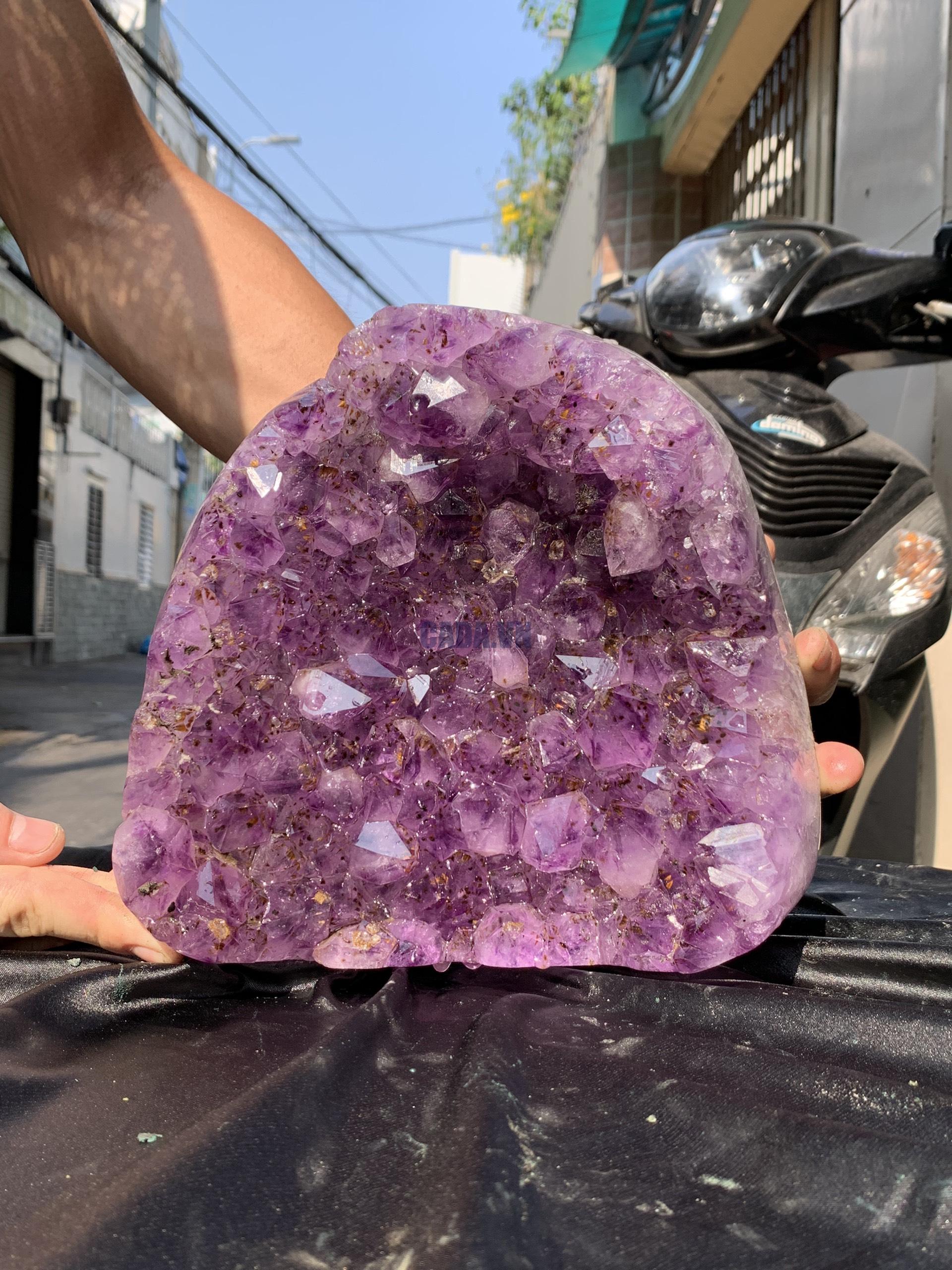 VỈ MẦM THẠCH ANH TÍM (VM19), KT: 21*20CM - KL: 6,1KG | CADA DECOR