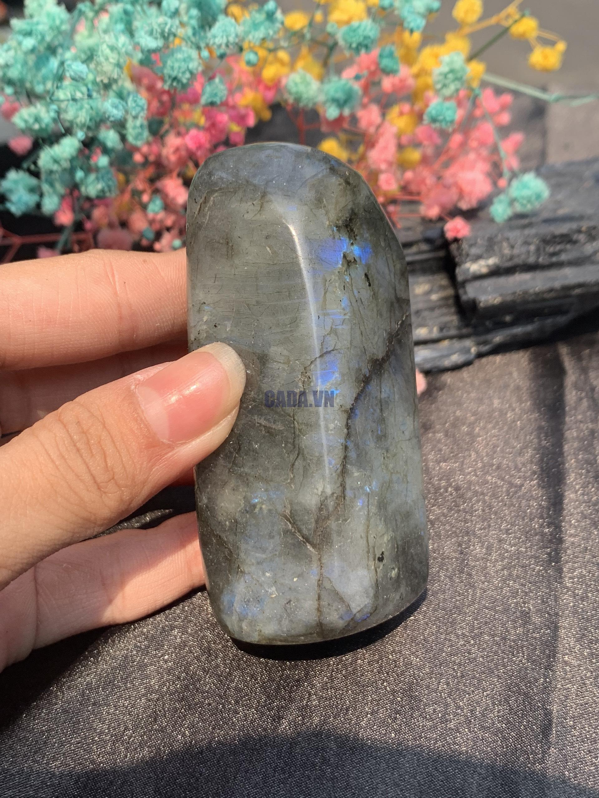 ĐÁ XÀ CỪ – HẮC NGUYỆT QUANG – Labradorite (XC191) – KL: 0,162KG